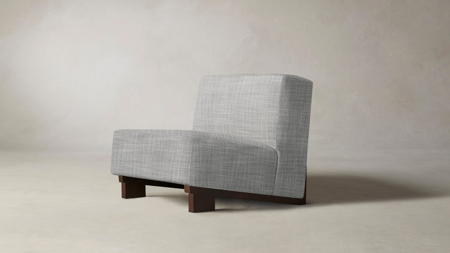 The Remsen  - Performance Textured Tweed Dove Chair