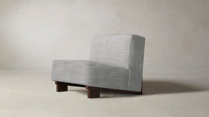 The Remsen  - Performance Textured Tweed Dove Chair