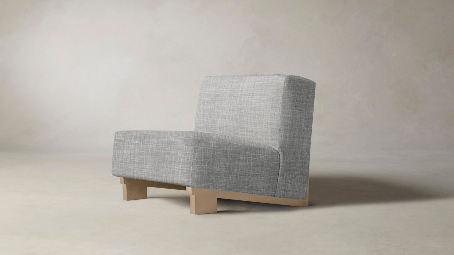 The Remsen  - Performance Textured Tweed Dove Chair