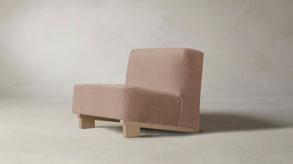 The Remsen  - Performance Velvet Dusty Rose Chair