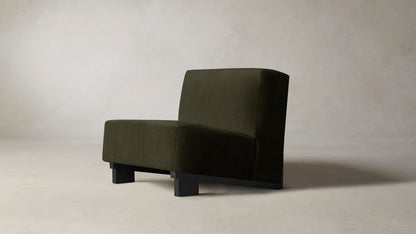 The Remsen  - Performance Velvet Olive Chair