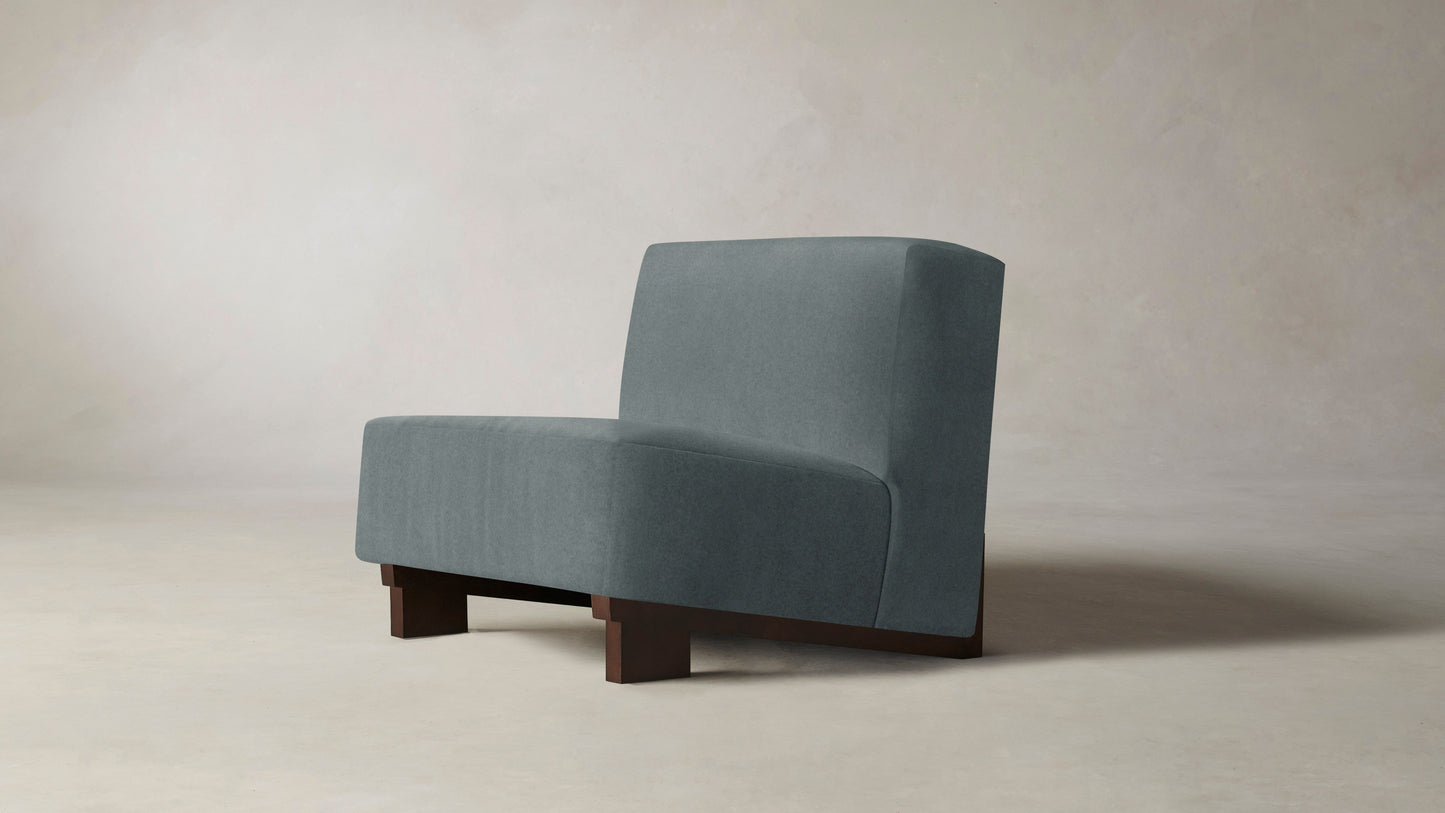 The Remsen  - Performance Velvet Seafoam Chair