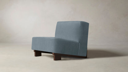 The Remsen  - Performance Velvet Sky Chair