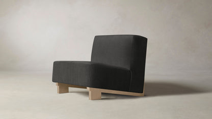 The Remsen  - Performance Velvet Slate Chair