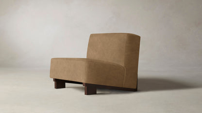 The Remsen  - Tuscan Leather Camel Chair