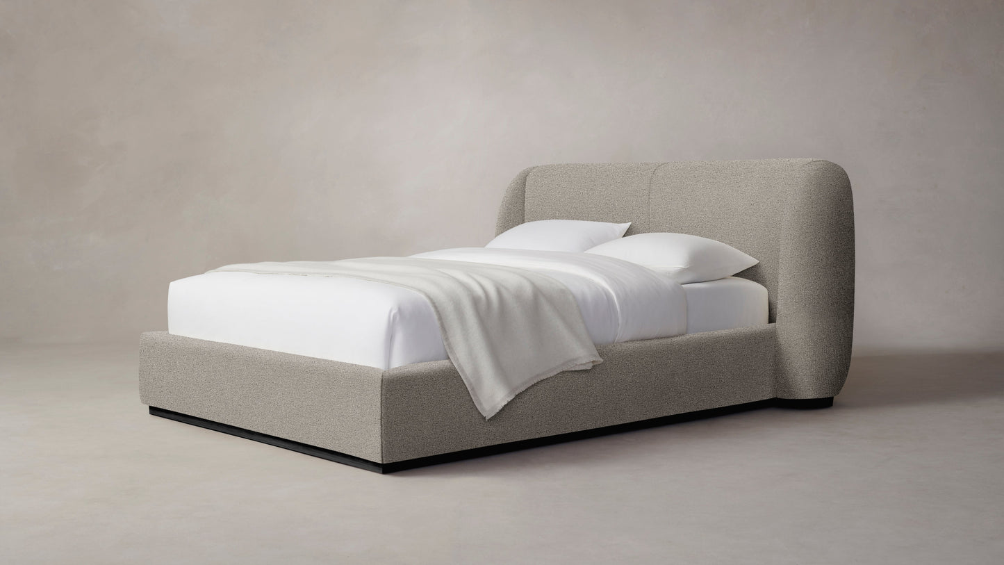 The Smith  - Performance Bouclé Morel Bed - 42" Headboard