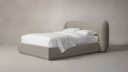 The Smith  - Performance Bouclé Morel Bed - 42" Headboard