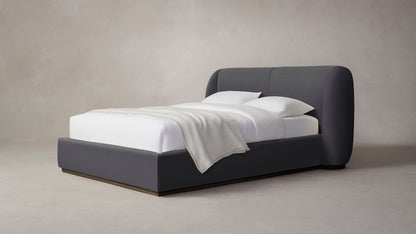 The Smith  - Performance Linen Graphite Bed - 42" Headboard