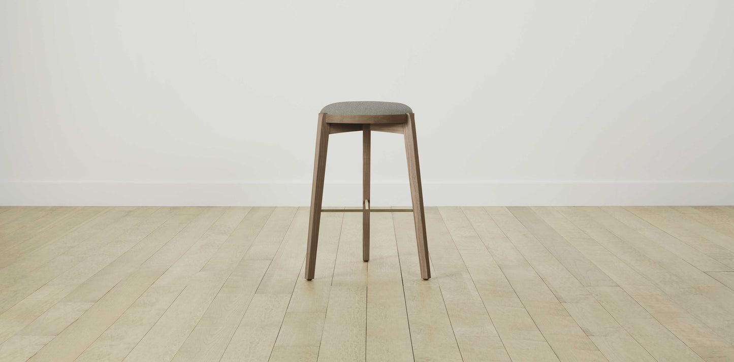 The Stanton with Brushed Brass - Merino Granite Bar and Counter Stool