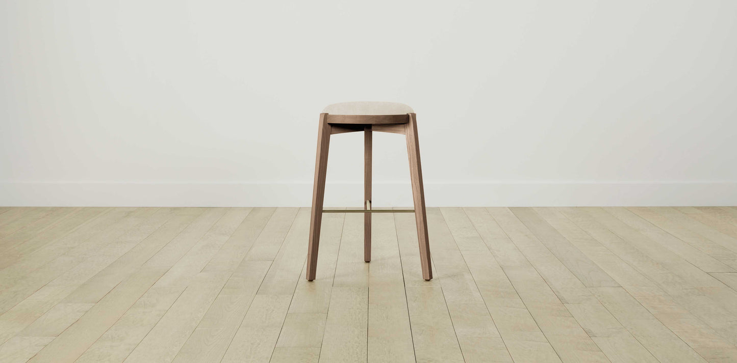 The Stanton with Onyx - Performance Melange Weave Shell Bar and Counter Stool