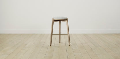 The Stanton with Brushed Nickel - Performance Textured Tweed Dove Bar and Counter Stool