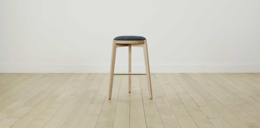 The Stanton with Onyx - Performance Tweed Denim Bar and Counter Stool