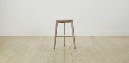 The Stanton with Brushed Nickel - Performance Tweed Salt Bar and Counter Stool