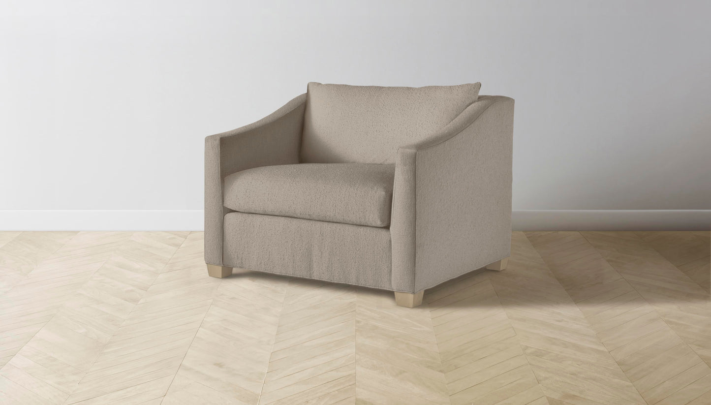 The Sullivan  - Performance Bouclé Morel Chair and a Half