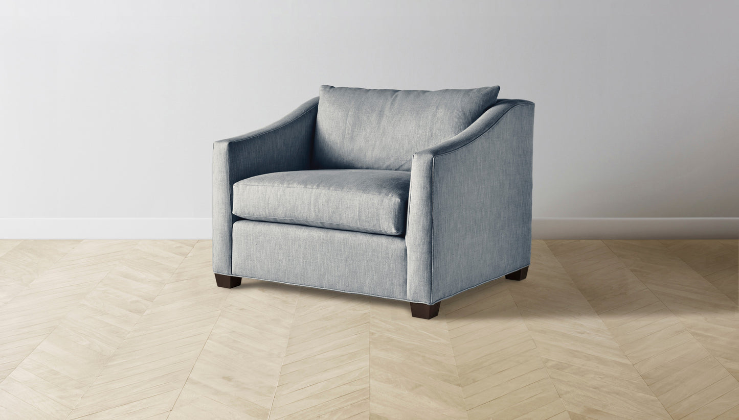 The Sullivan  - Performance Melange Weave Aegean Chair and a Half