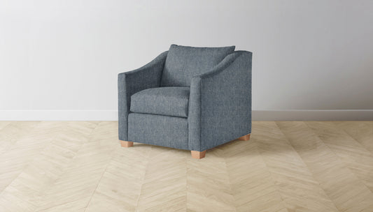 The Sullivan  - Performance Stonewashed Linen Chambray Chair