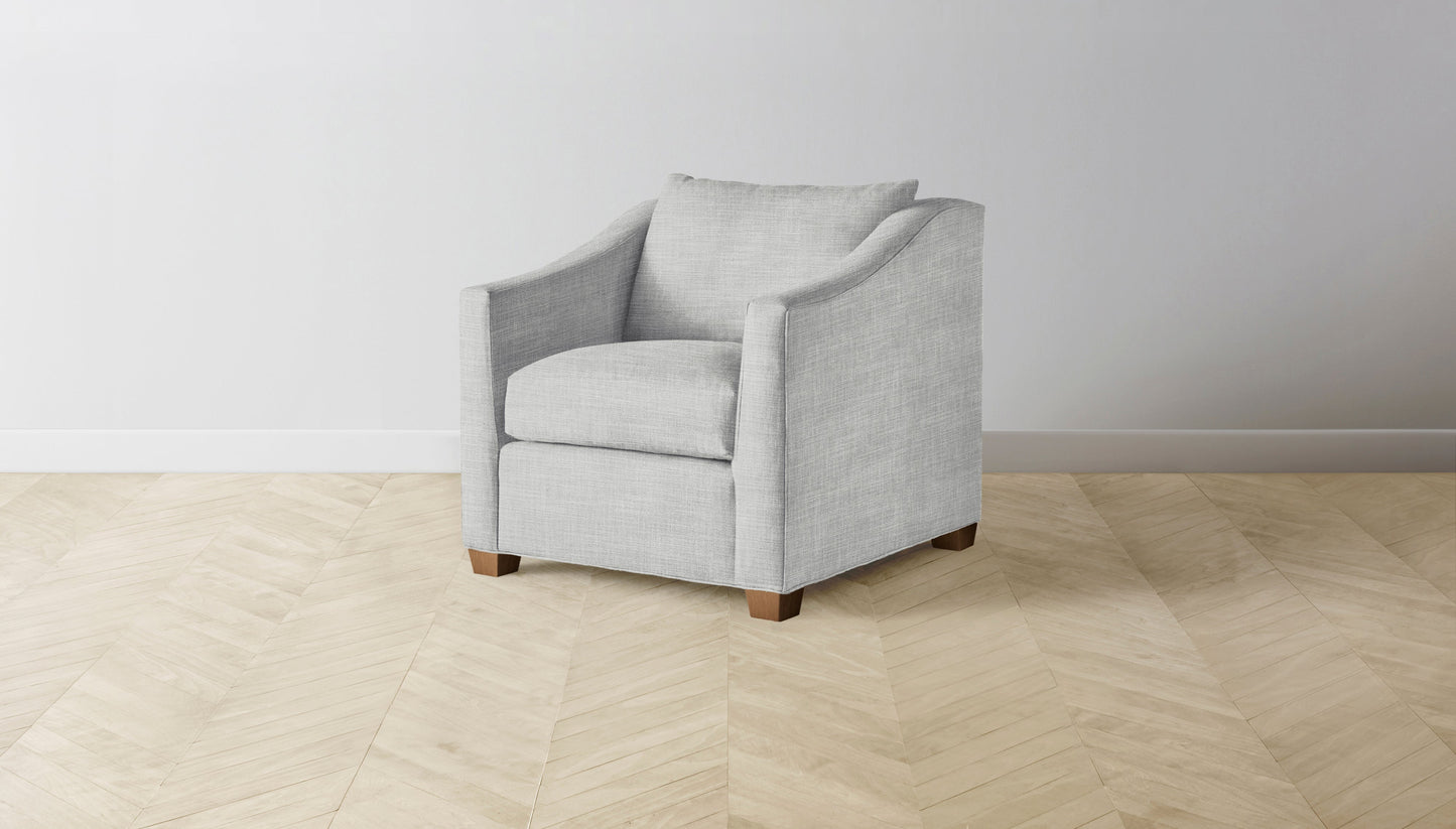 The Sullivan  - Performance Textured Tweed Dove Chair