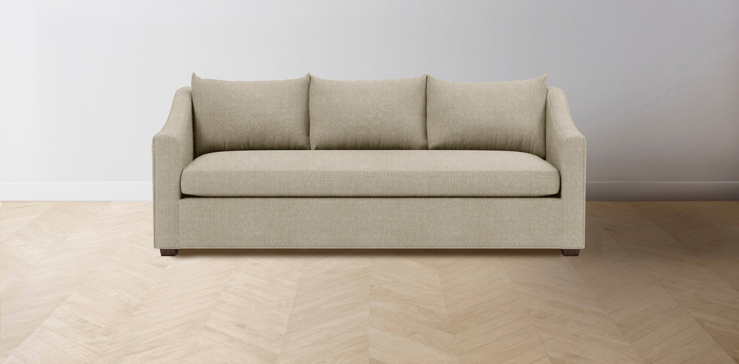 The Sullivan  - Performance Stonewashed Linen Clamshell Sofa