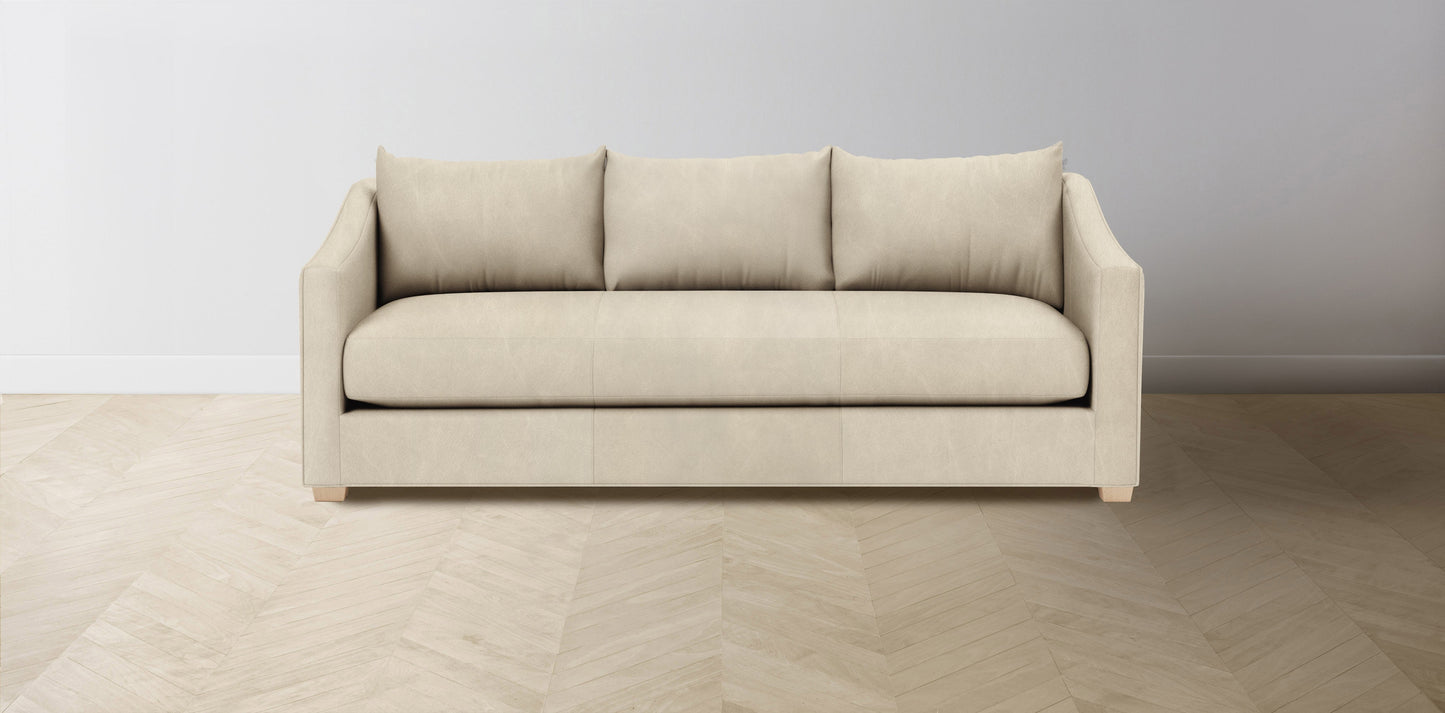 The Sullivan  - Tuscan Leather Bisque Sofa