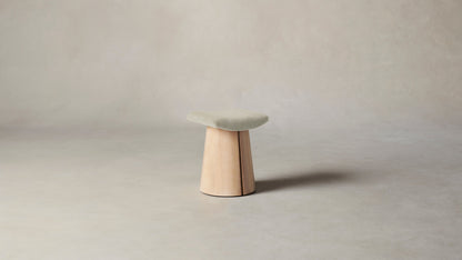 The Weston  - Belgian Linen Alder Accent Stool