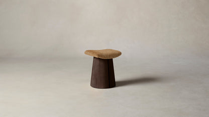 The Weston  - Belgian Linen Chai Accent Stool