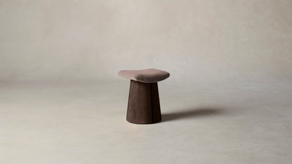 The Weston  - Mohair Peony Accent Stool