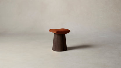 The Weston  - Mohair Spice Accent Stool