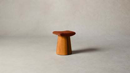 The Weston  - Mohair Spice Accent Stool