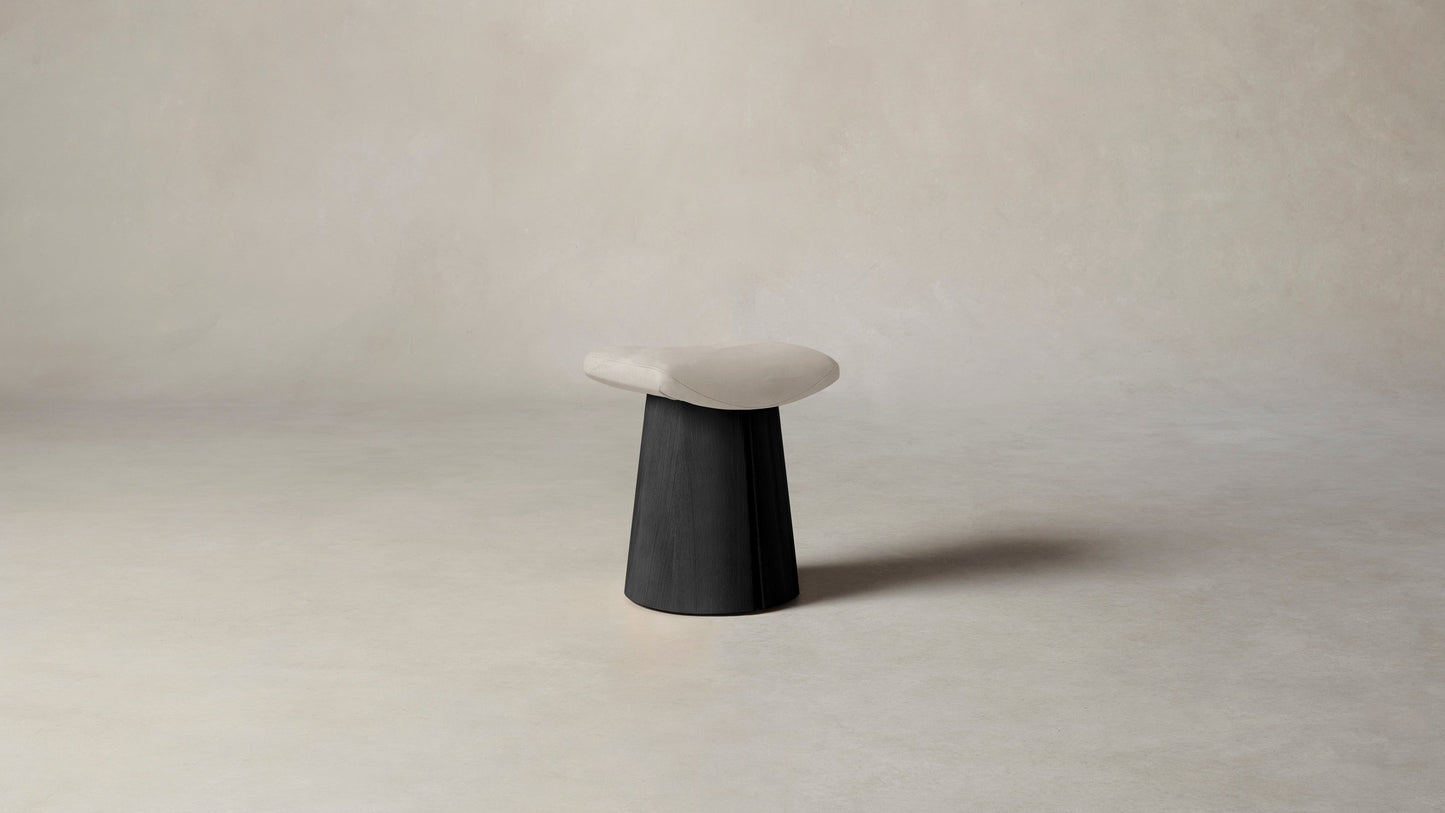 The Weston  - Nubuck Leather Sail Accent Stool