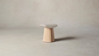 The Weston  - Nubuck Leather Sail Accent Stool