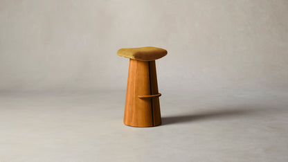 The Weston  - Mohair Amber Bar and Counter Stool