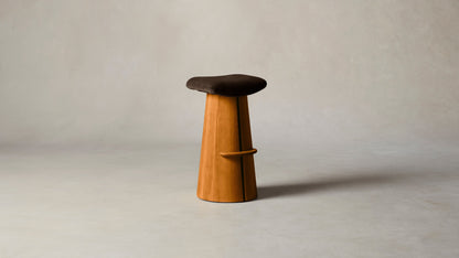 The Weston  - Mohair Chocolate Bar and Counter Stool