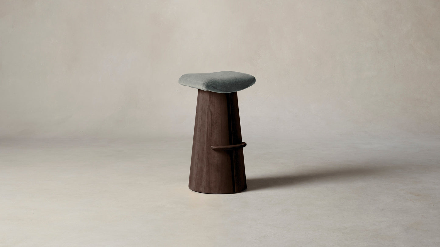 The Weston  - Mohair Fog Bar and Counter Stool