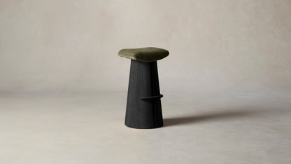 The Weston  - Mohair Moss Bar and Counter Stool