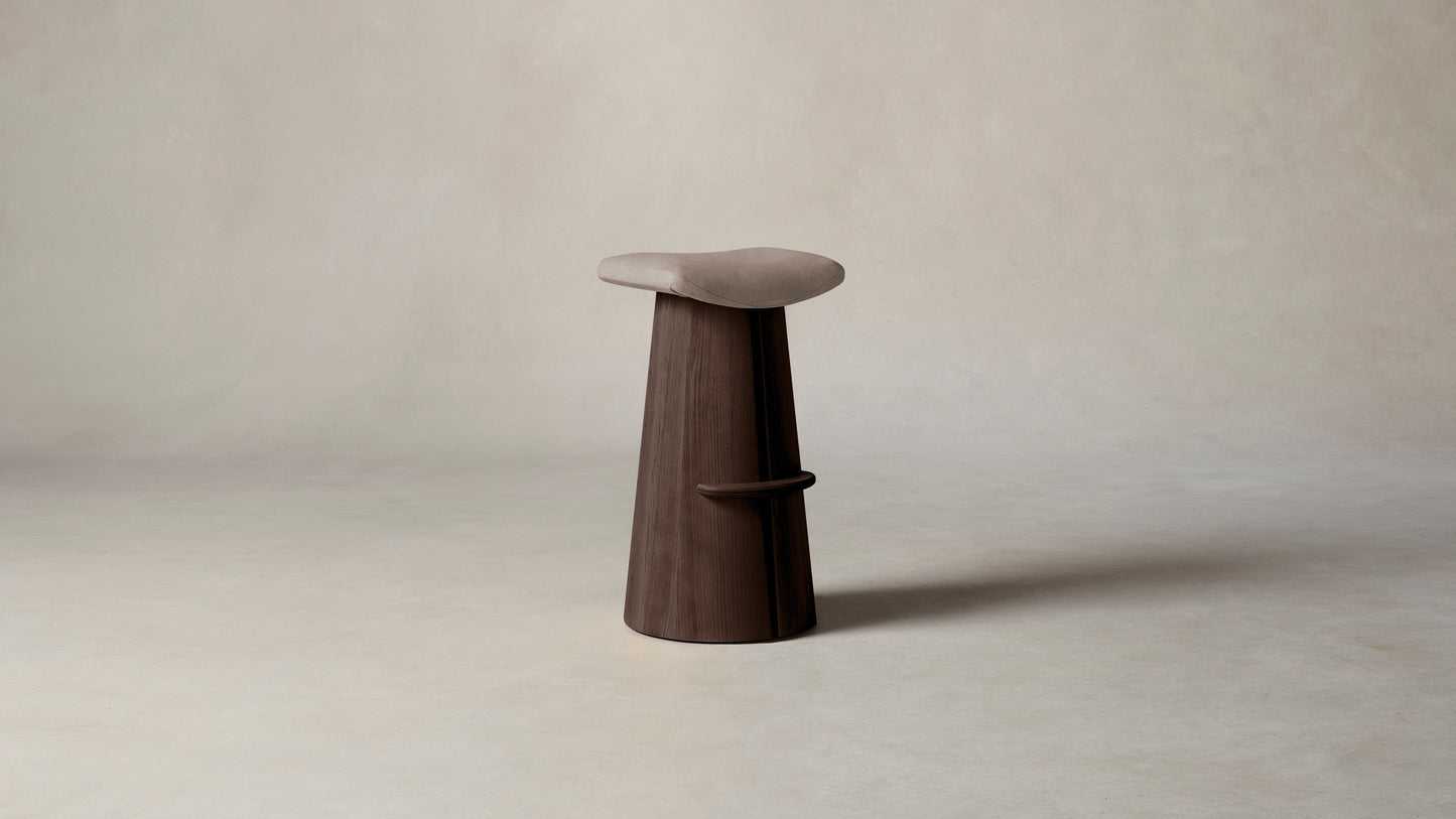 The Weston  - Nubuck Leather Fawn Bar and Counter Stool