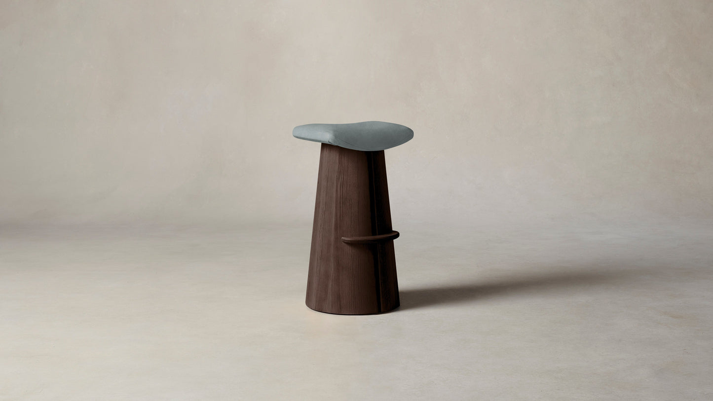 The Weston  - Nubuck Leather Tide Bar and Counter Stool