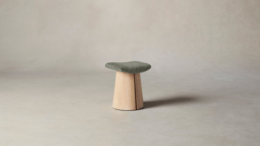 The Weston  - Belgian Linen Thyme Stool