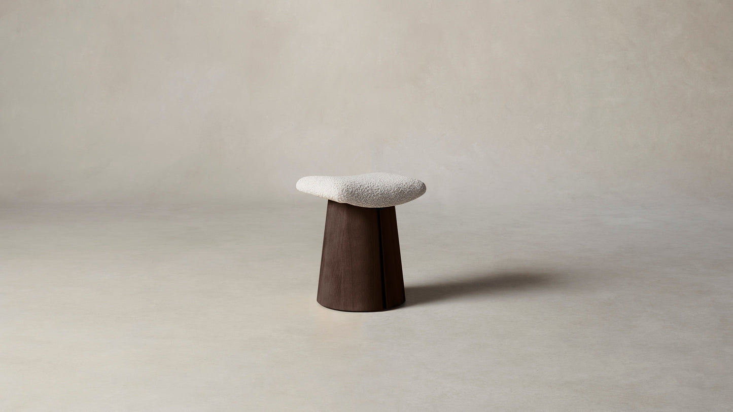 The Weston  - Italian Bouclé Fossil Stool